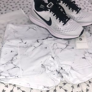 White Marble Melinda Shorts